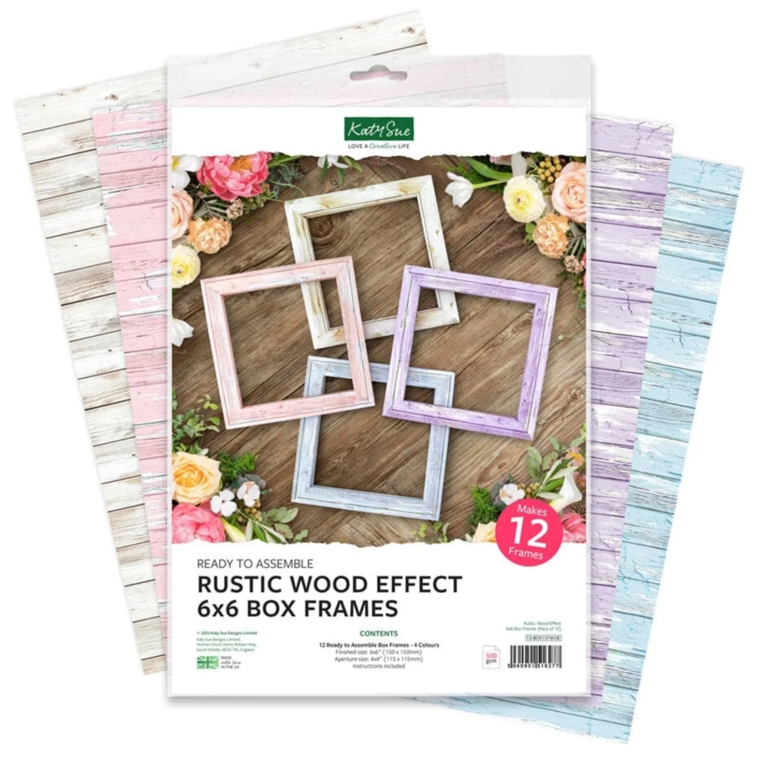 Katy Sue – Rustic Wood Effect 6×6 Box Frames