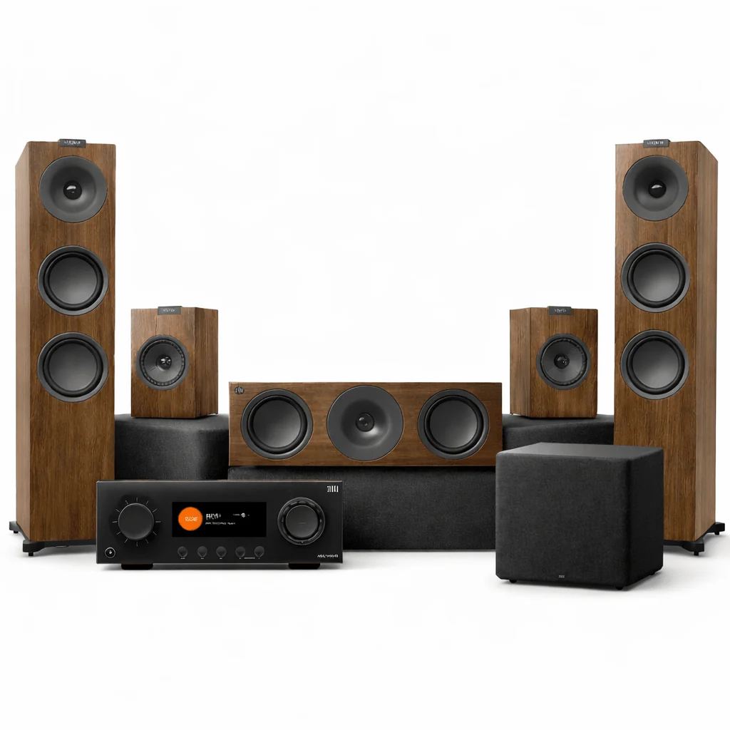KEF Q Series & JBL MA7100HP  (5.1 Surround Film Set))
