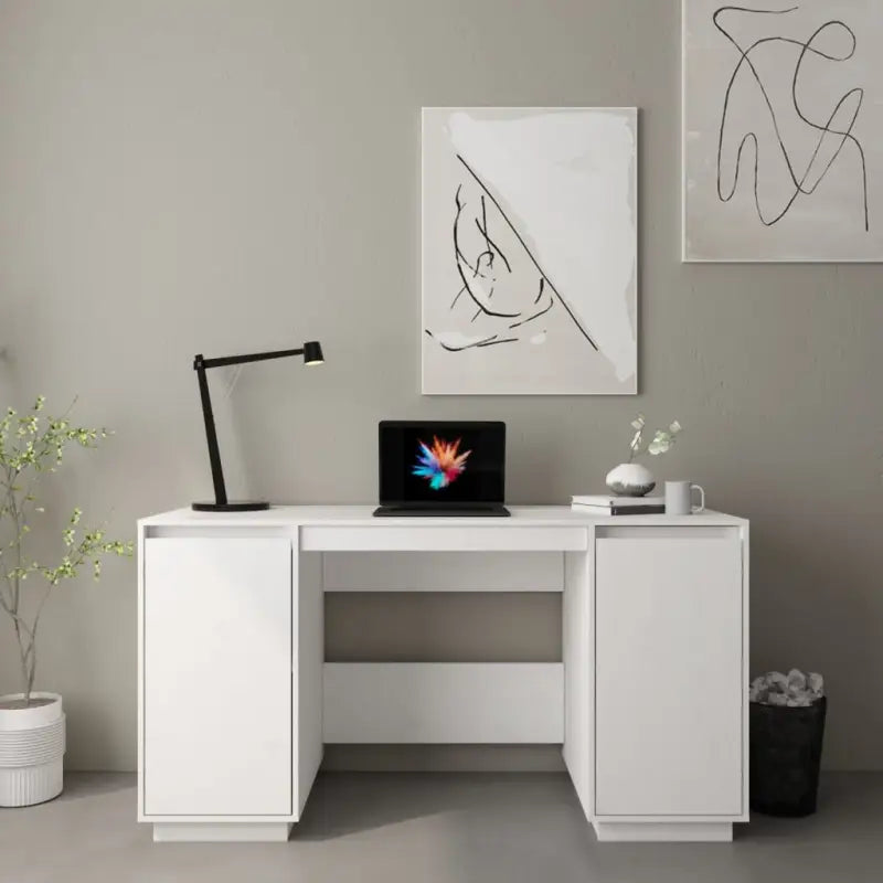 Klassiek bureau van massief Grenenhout voor thuis en kantoor