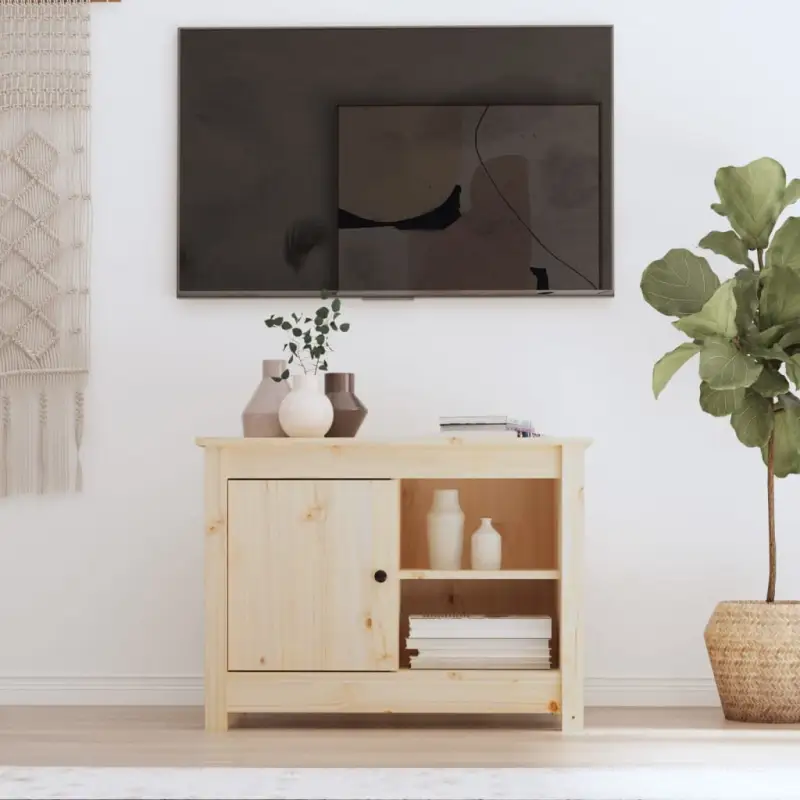 Klassiek houten tv-meubel van massief grenenhout voor in je woonkamer