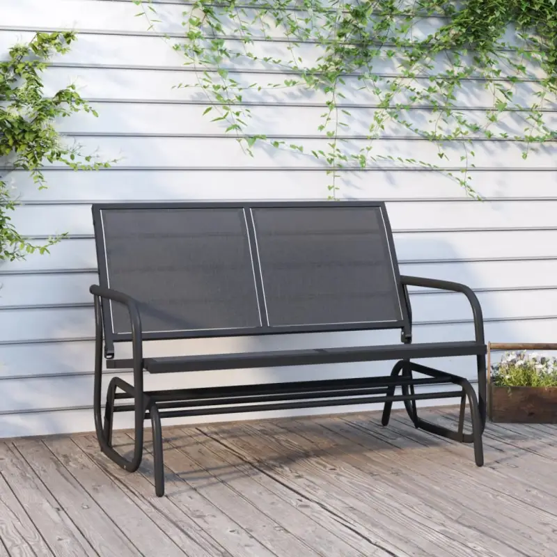 Klassieke tuin schommelbank met duurzame textileen bekleding