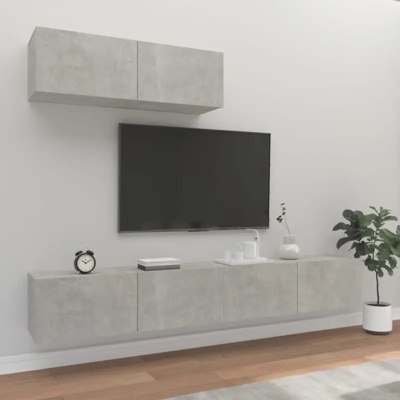 Klassieke TV-meubels in bewerkt hout met trendy en praktische design