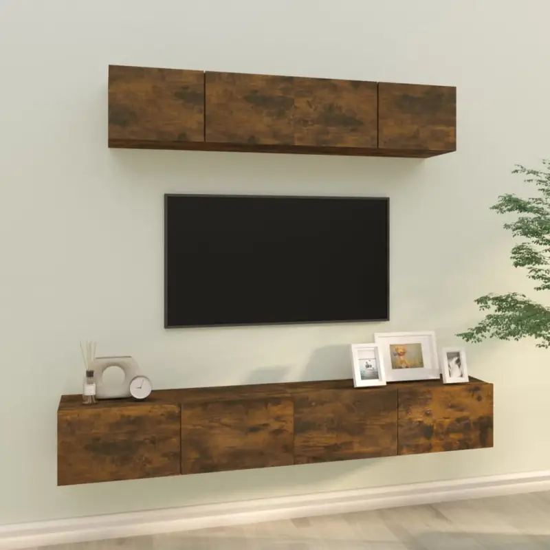 Klassieke Tv-meubels van bewerkt hout met stabiel en stijlvol ontwerp