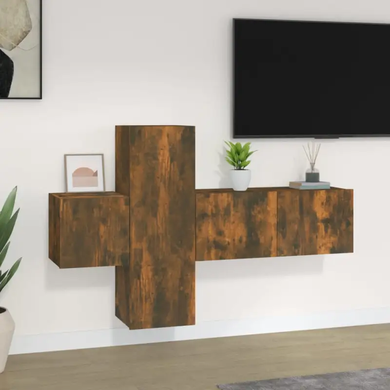 Klassieke tv-meubels van bewerkt hout voor een stijlvolle kamer centerpiece