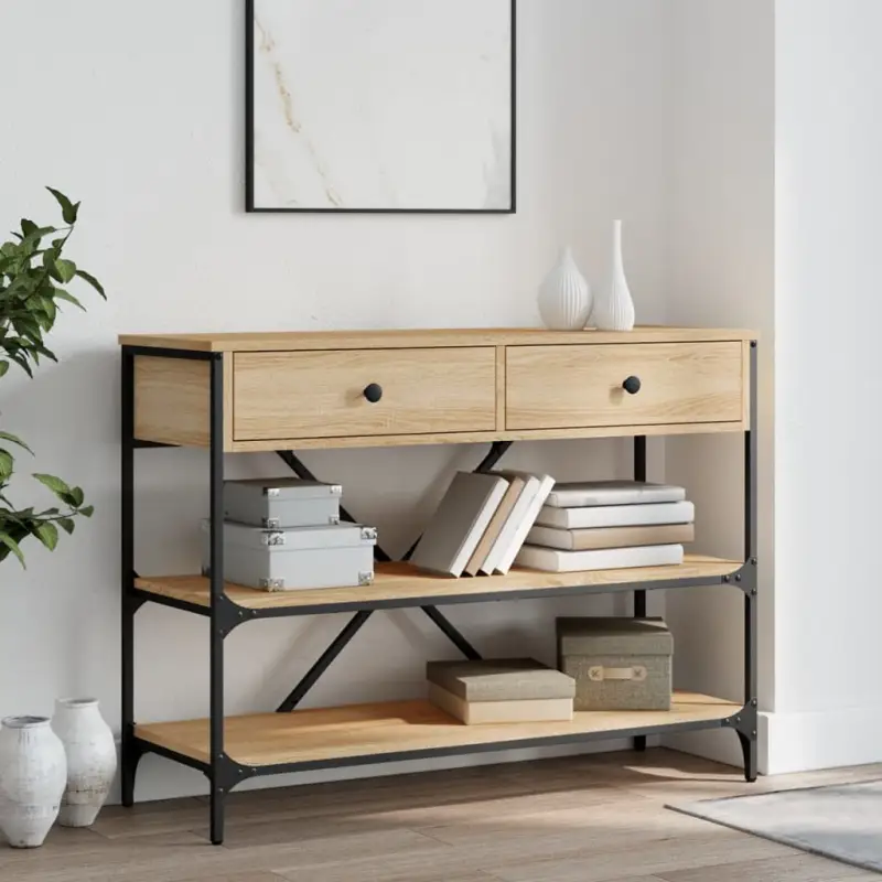 Klassieke wandtafel van bewerkt hout voor binnengebruik