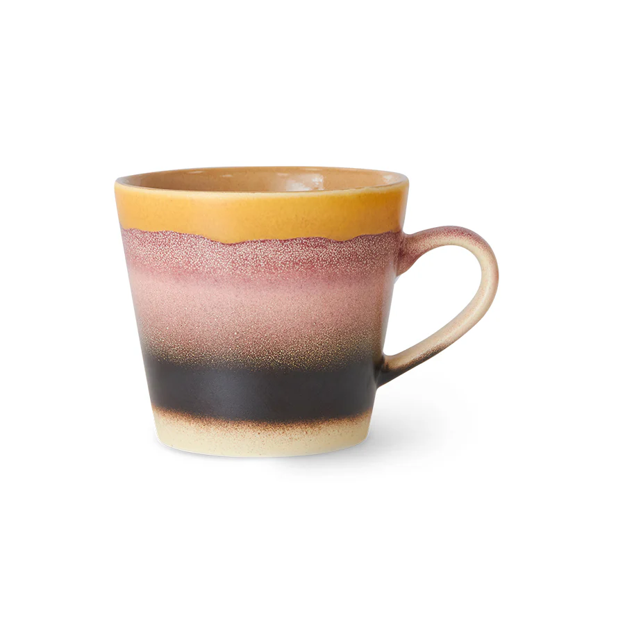 70s Ceramics: Cappuccino Mok Sunset