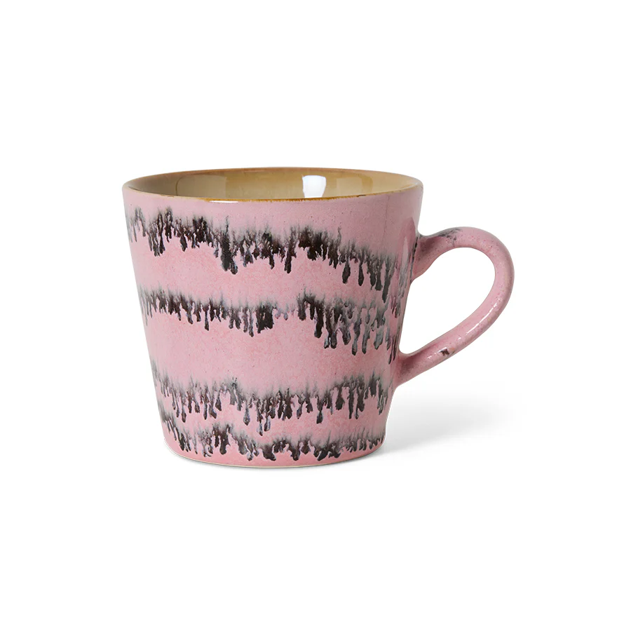 70s Ceramics: Cappuccino Mok Bubble