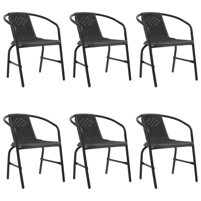 Kunststof rattan tuinstoelen voor buiten relaxen en dineren