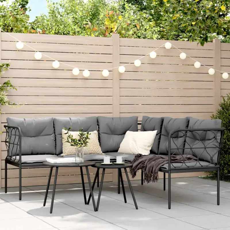 L-vormige tuinbank met comfortabele zitervaring en wasbare hoes