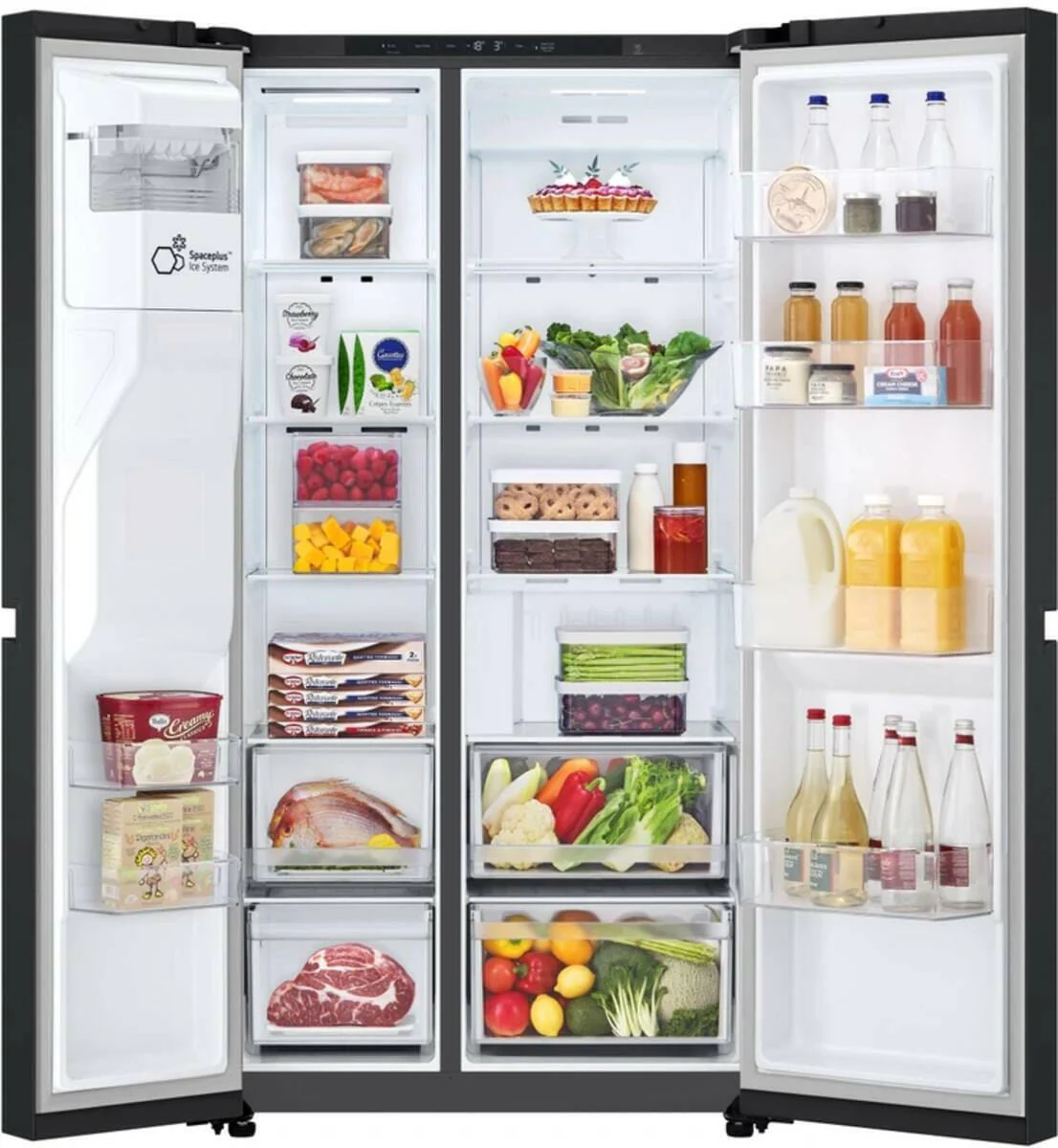LG GSLC40EPPE mat zwart