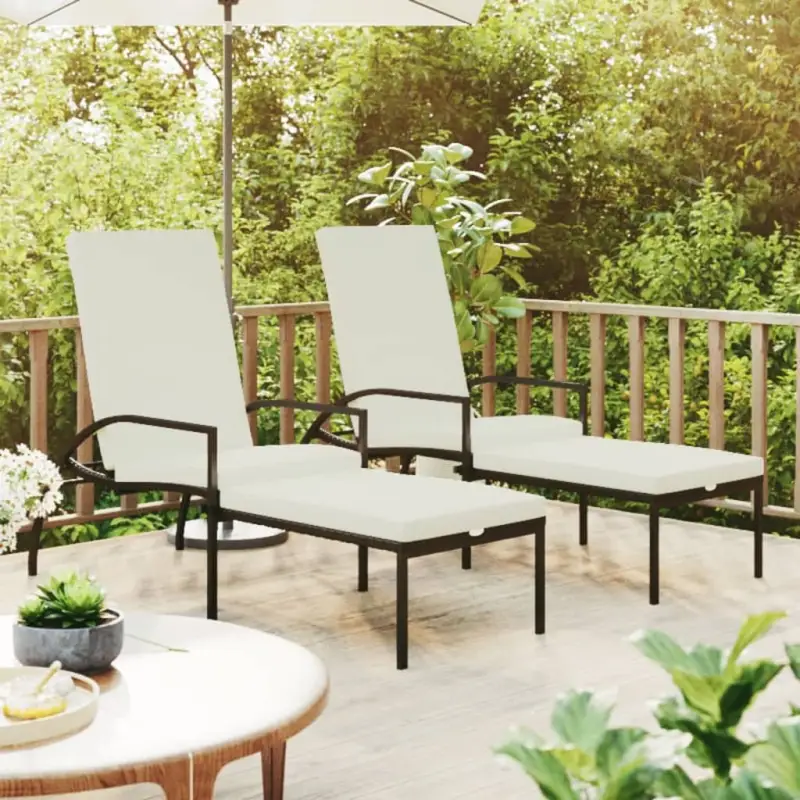 Ligstoelen met Polyetheen Rattan voor ultiem tuincomfort