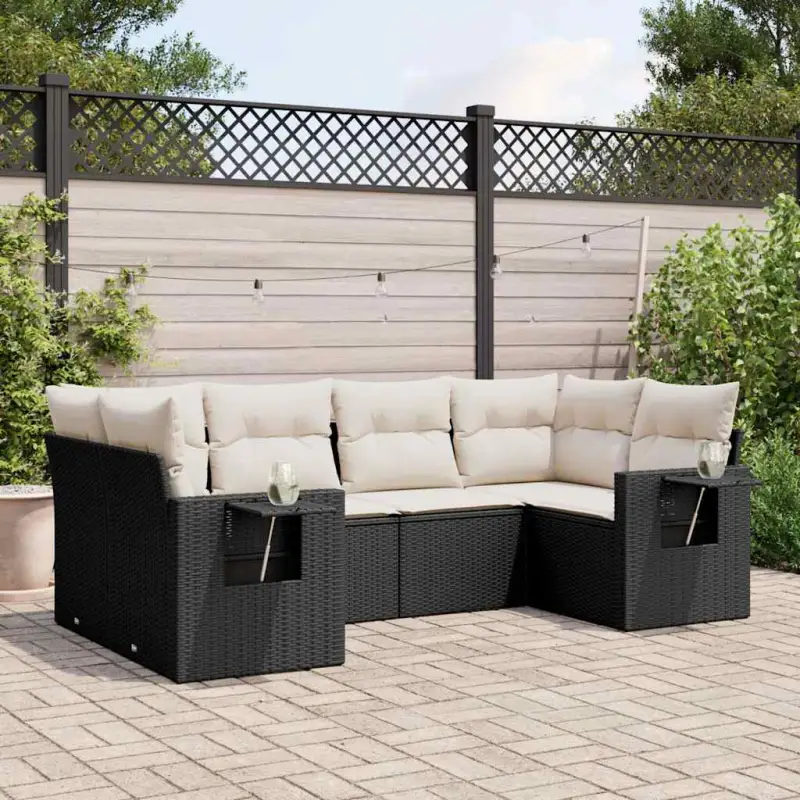 Lounge tuinset van gepoedercoat staal met waterdichte zak en afmetingen