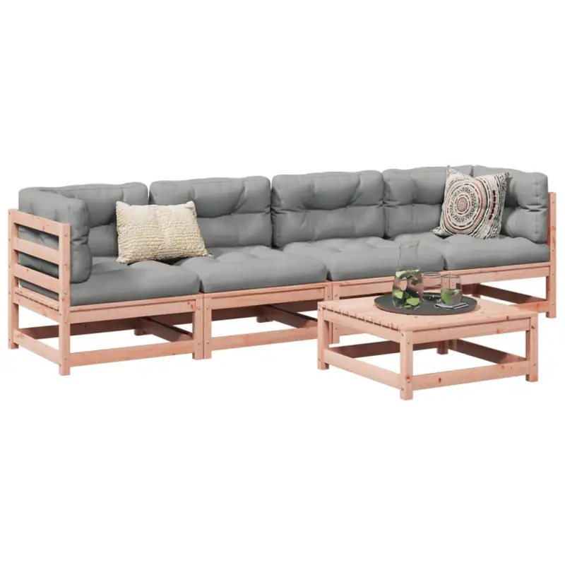 Lounge tuinset van massief Douglas vurenhout voor buiten ontspanning