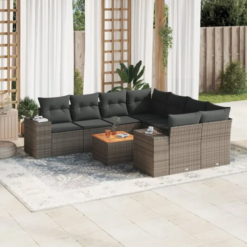 Lounge Tuinset van Waterdichte Tas in Grijs Materiaal en Gepoedercoat Staal