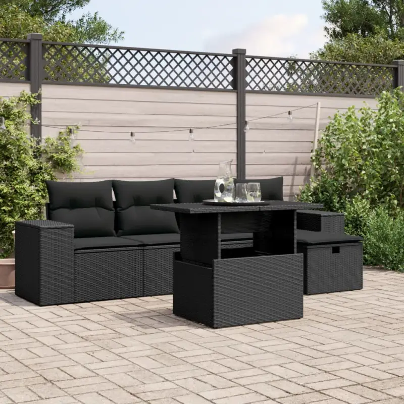 Loungebank in zwart materiaal met gepoedercoat staal afmetingen