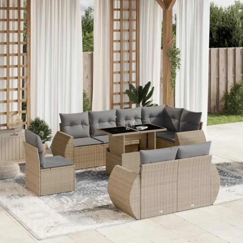 Loungebank met beige materiaal en gepoedercoat staal afmetingen
