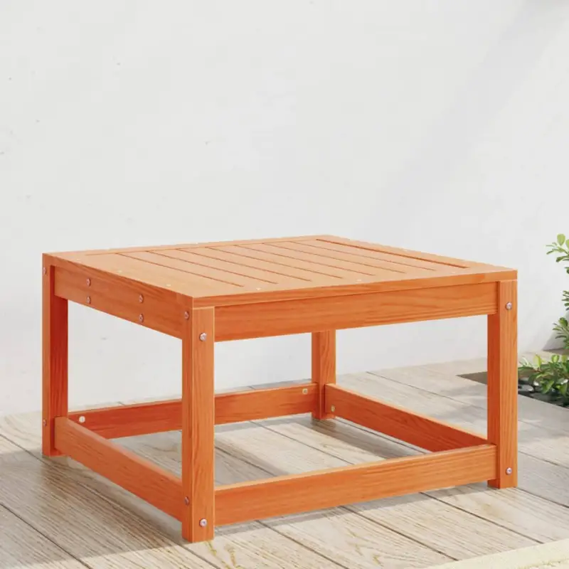 Loungebanken van massief grenenhout met modulair ontwerp voor je tuin