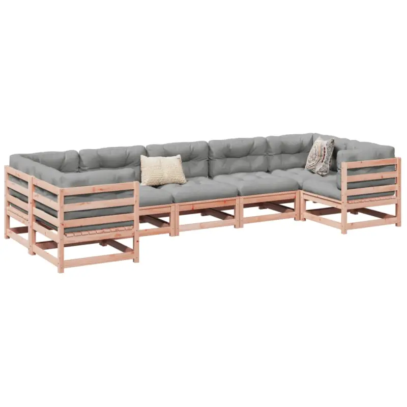 Loungeset van massief Douglas vurenhout voor je tuin of terras