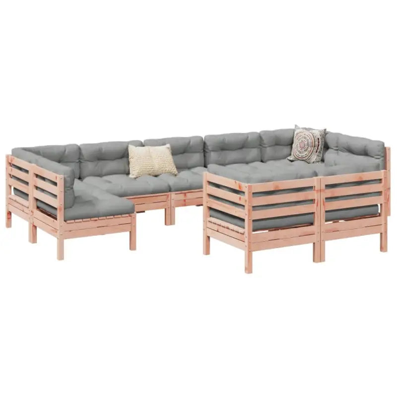 Loungeset van massief Douglas vurenhout voor jouw tuin of terras