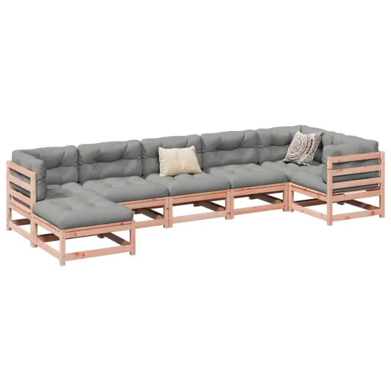 Loungeset van massief douglas vurenhout voor uw tuin of terras