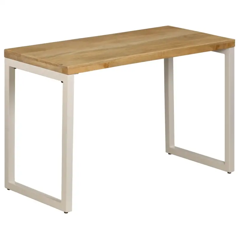 Massief Mangohout Eettafel en Bureau met Elegant Ontwerp