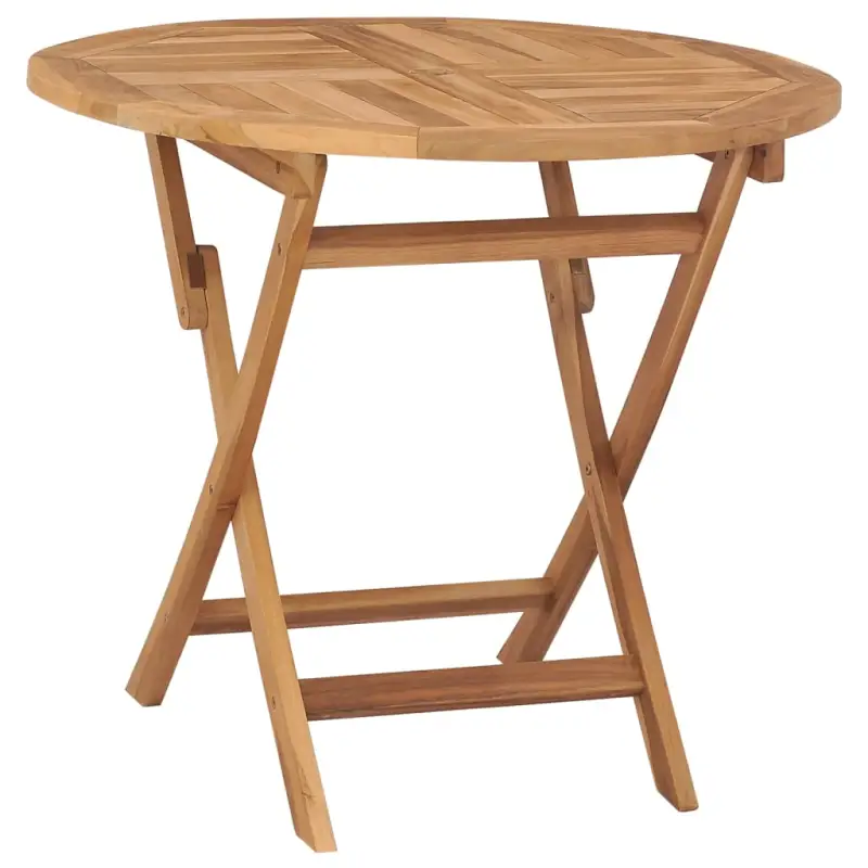 Massieve houten tuintafel fijn geschuurd voor buiten en eenvoudige opslag