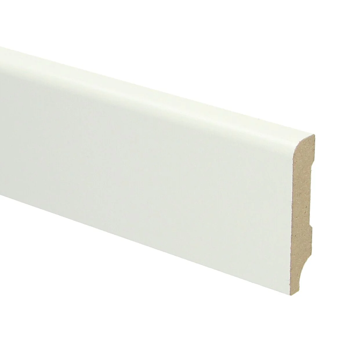MDF Koloniale Plint 60×12 RAL 9010 Zuiver Wit 16011