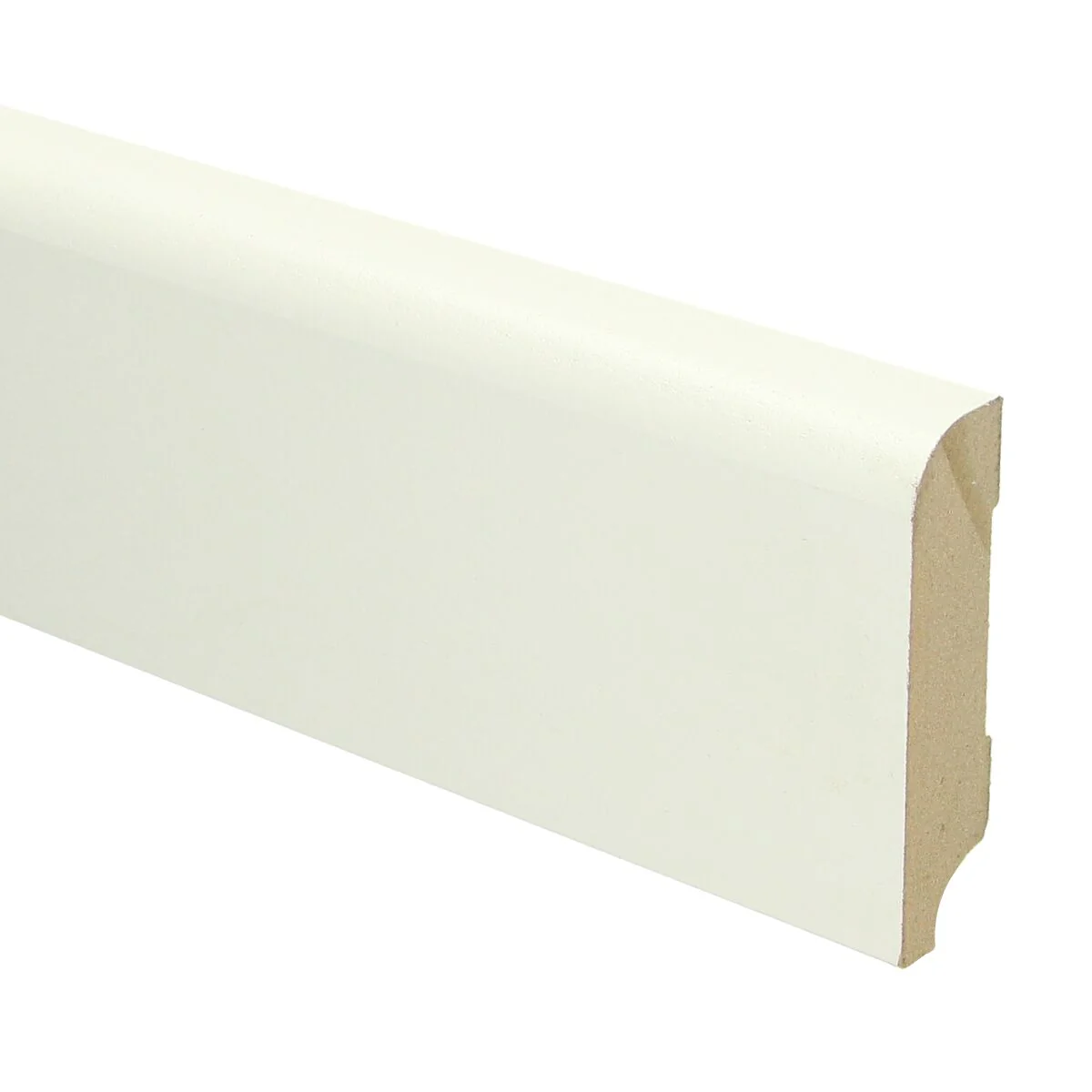 MDF Koloniale Plint 76×18 RAL 9010 Zuiver Wit 16012