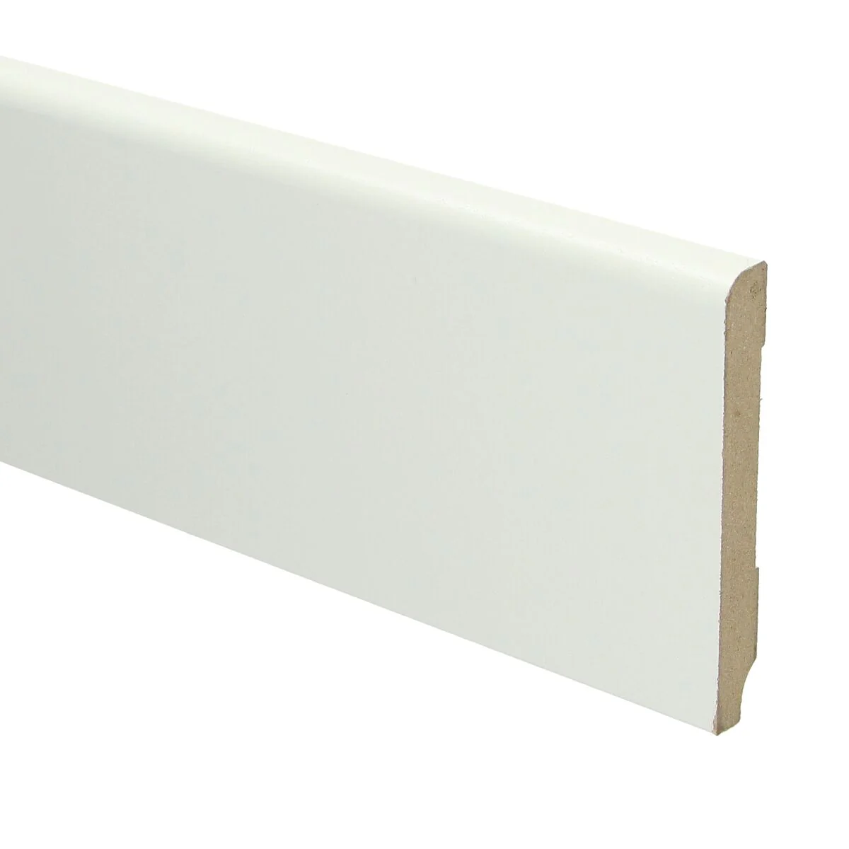 MDF Koloniale Plint 90×12 RAL 9010 Zuiver Wit 16010