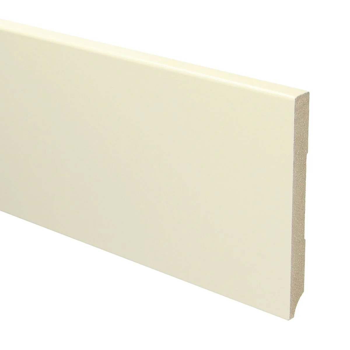 MDF Moderne Plint 120×12 RAL 9001 Cremewit 15926