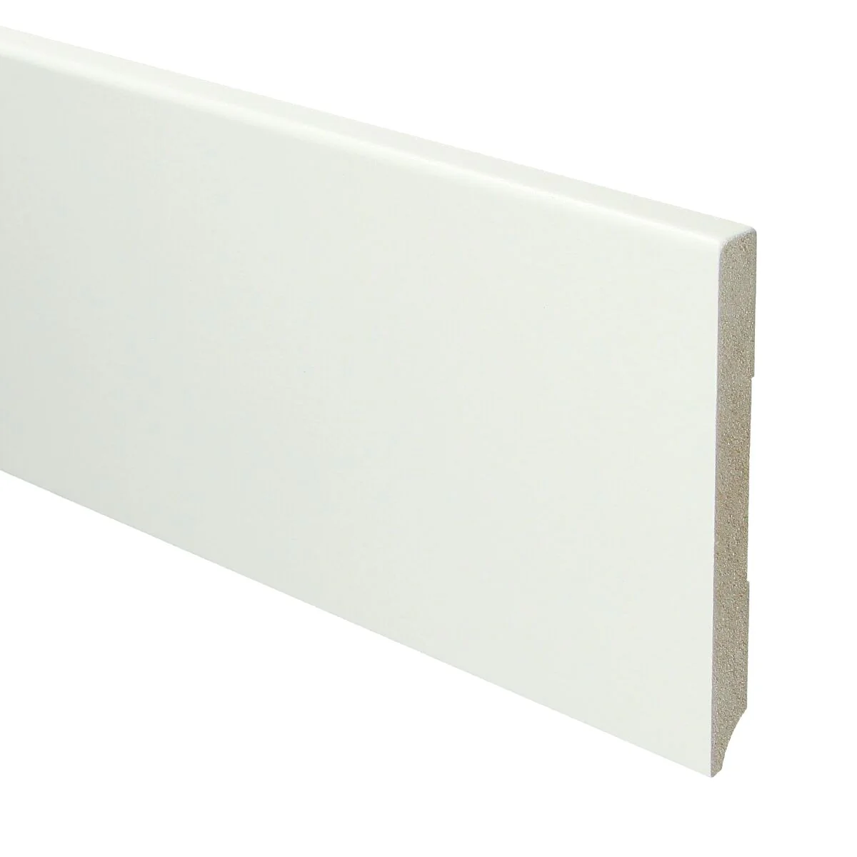 MDF Moderne Plint 120×12 RAL 9016 Verkeerswit 15950