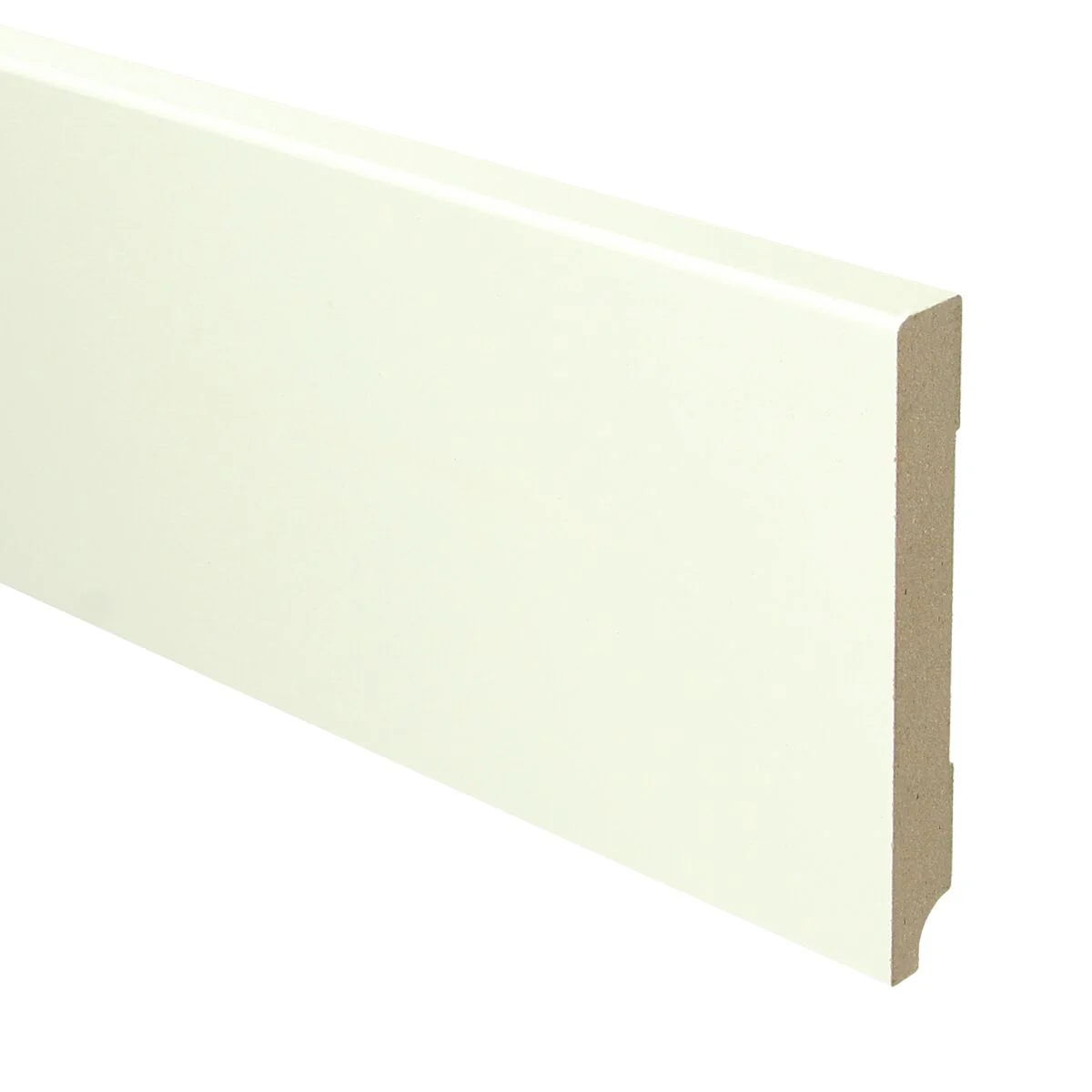 MDF Moderne Plint 120×15 RAL 9010 Zuiver Wit 16033