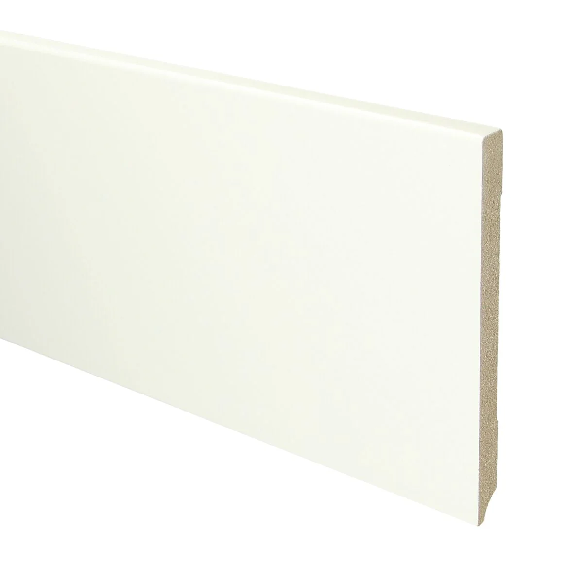 MDF Moderne Plint 150×12 RAL 9016 Verkeerswit 15960