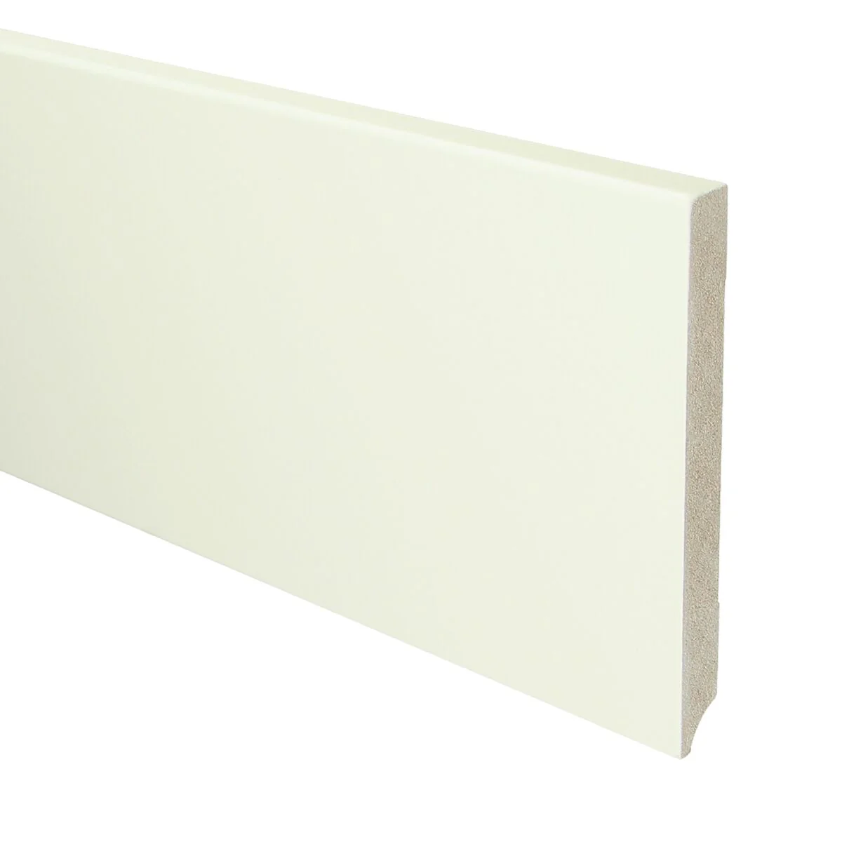 MDF Moderne Plint 150×15 RAL 9010 Zuiver Wit 16038