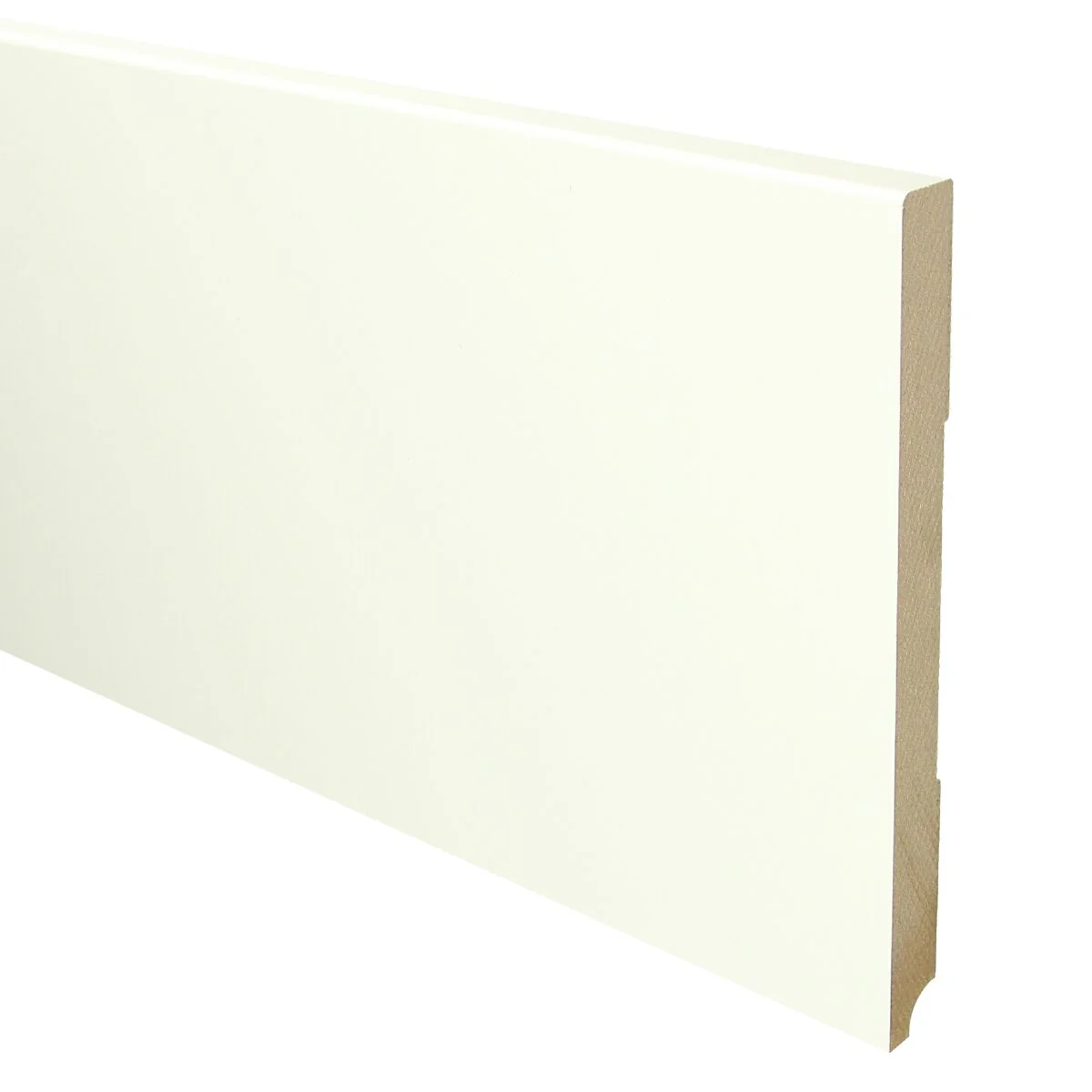 MDF Moderne Plint 190×15 RAL 9010 Zuiver Wit 16039