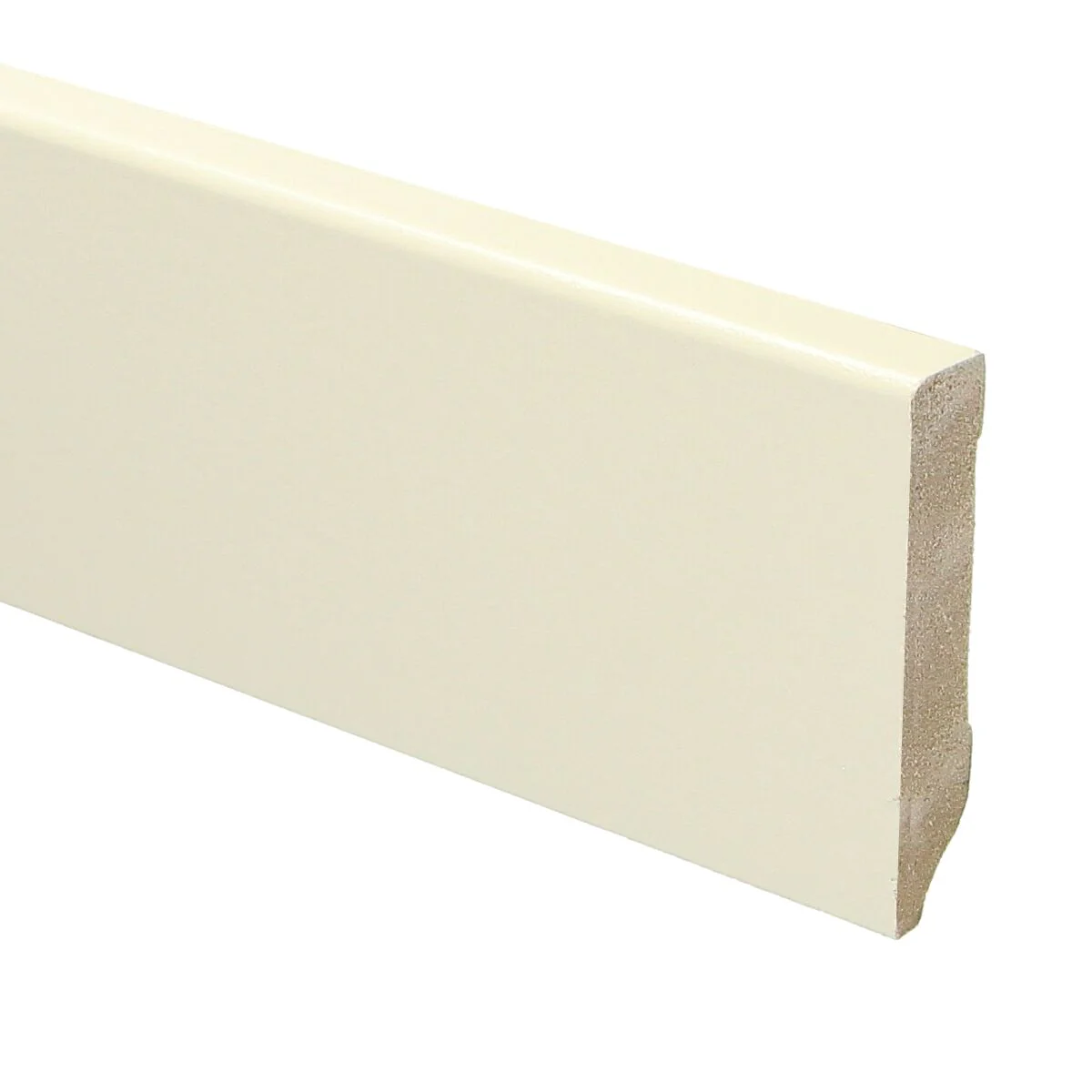 MDF Moderne Plint 70×12 RAL 9001 Cremewit 15924