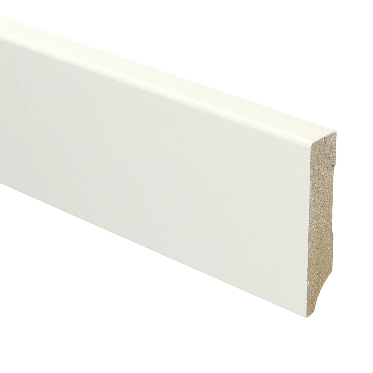 MDF Moderne Plint 70×15 RAL 9010 Zuiver Wit 16031