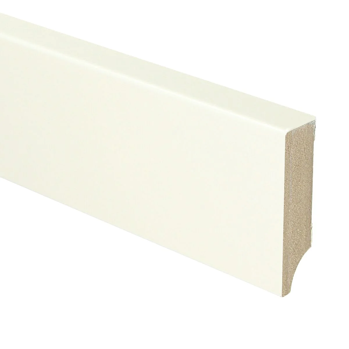 MDF Moderne Plint 70×18 RAL 9010 Zuiver Wit 16040
