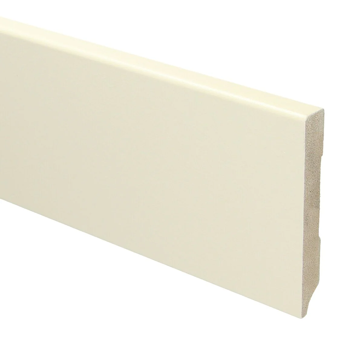 MDF Moderne Plint 90×12 RAL 9001 Cremewit 15925