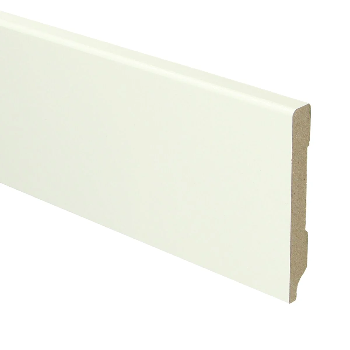 MDF Moderne Plint 90×12 RAL 9010 Zuiver Wit 16028