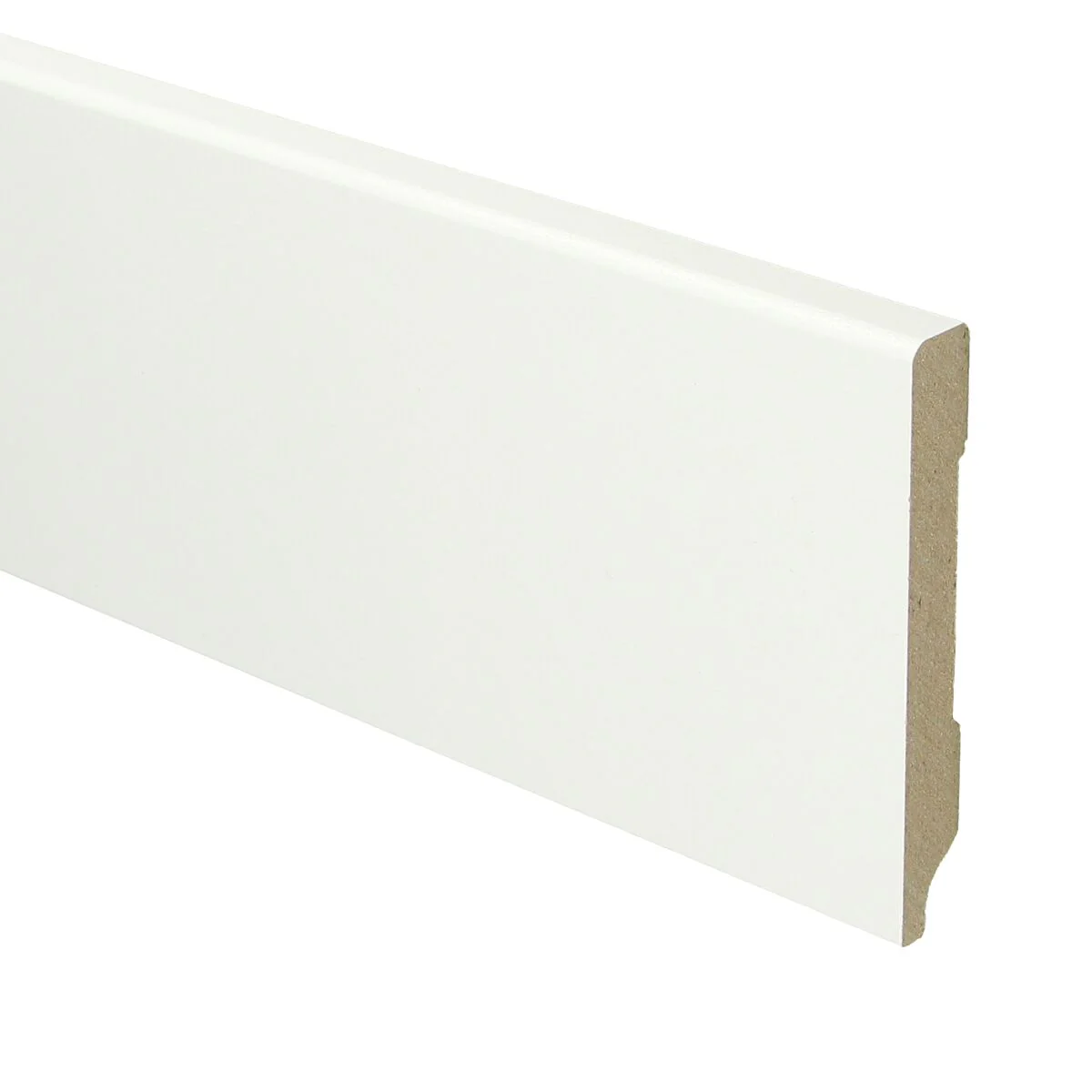 MDF Moderne Plint 90×12 RAL 9016 Verkeerswit 15949