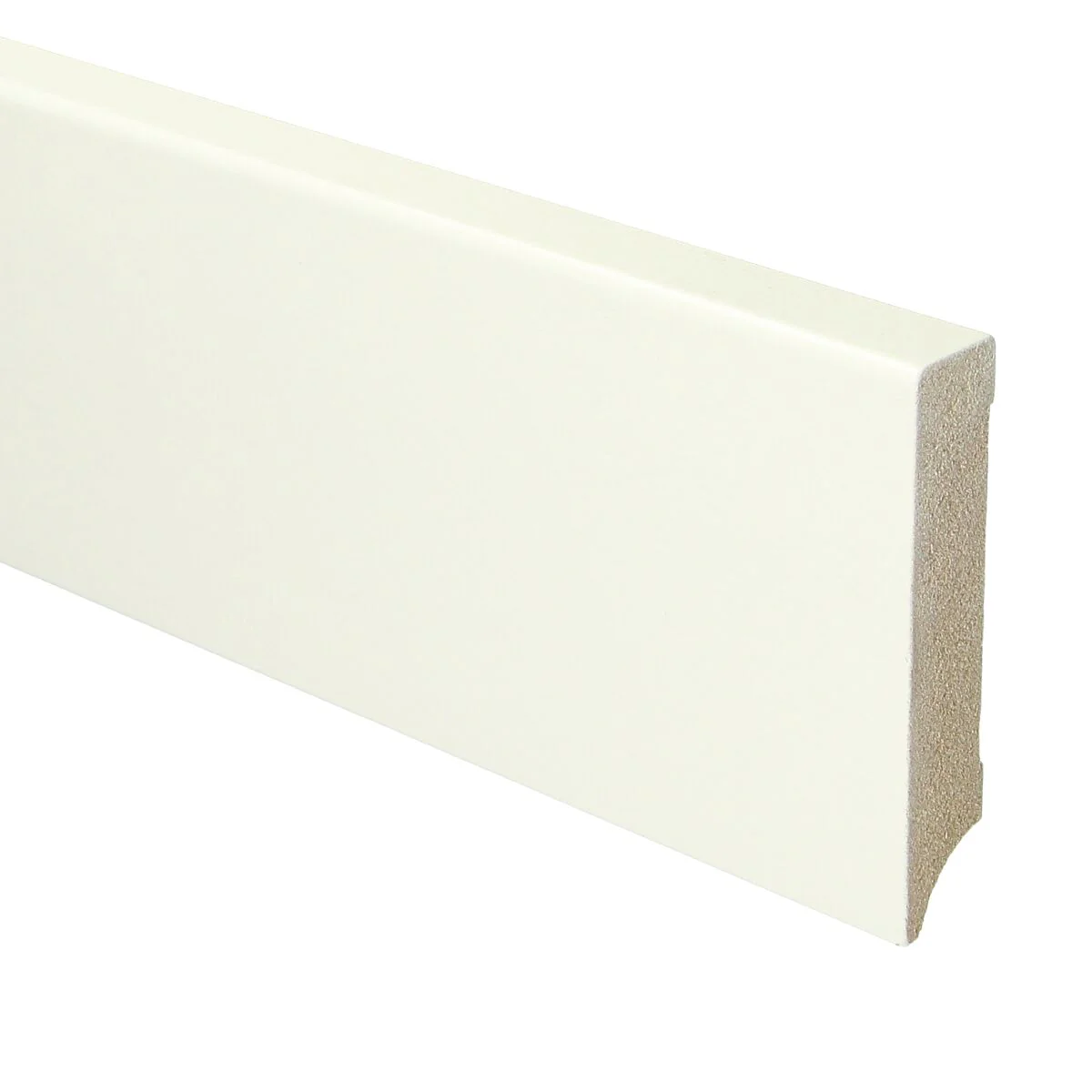 MDF Moderne Plint 90×18 RAL 9010 Zuiver Wit 16041