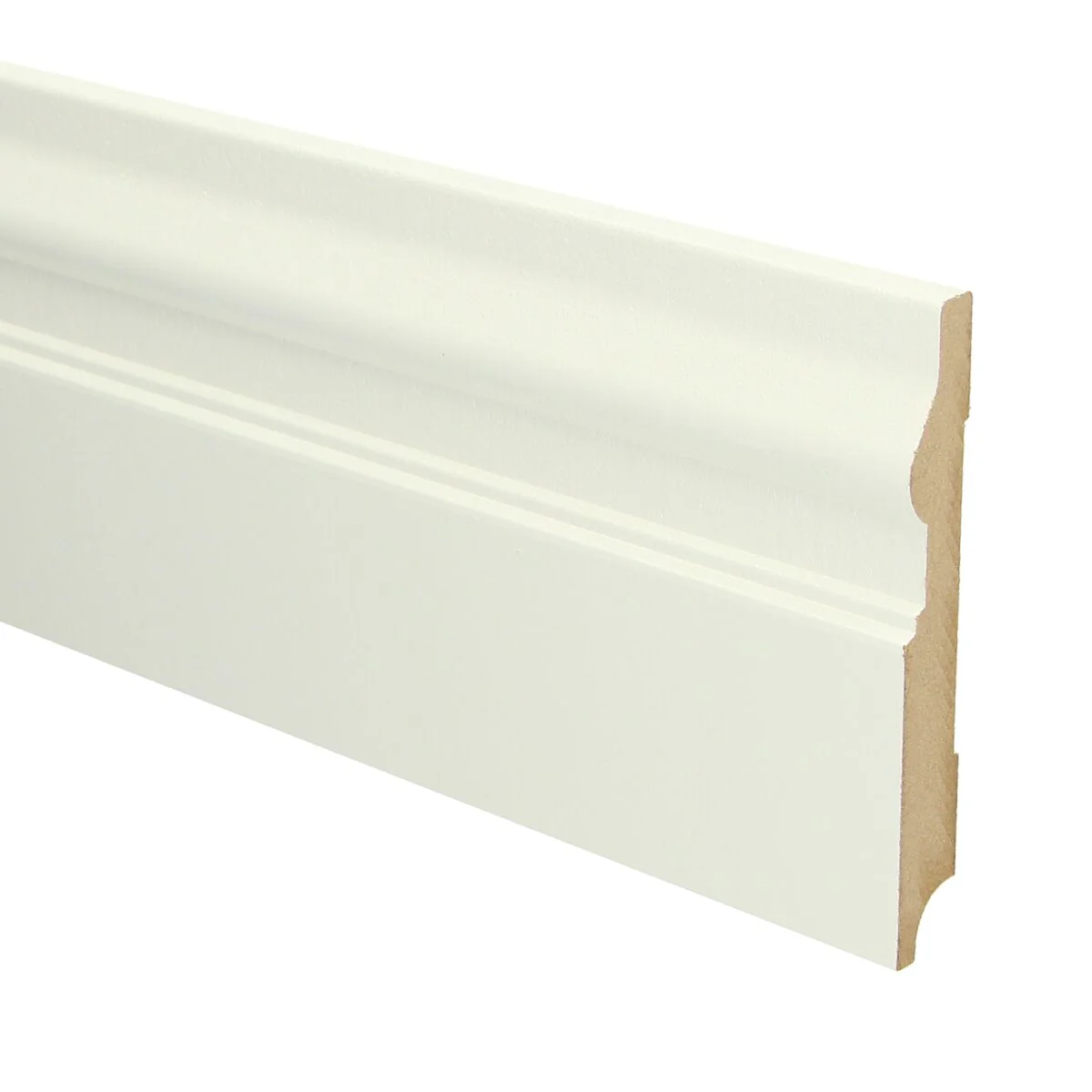 MDF Renaissance Plint 120×15 RAL 9010 Zuiver Wit 16066