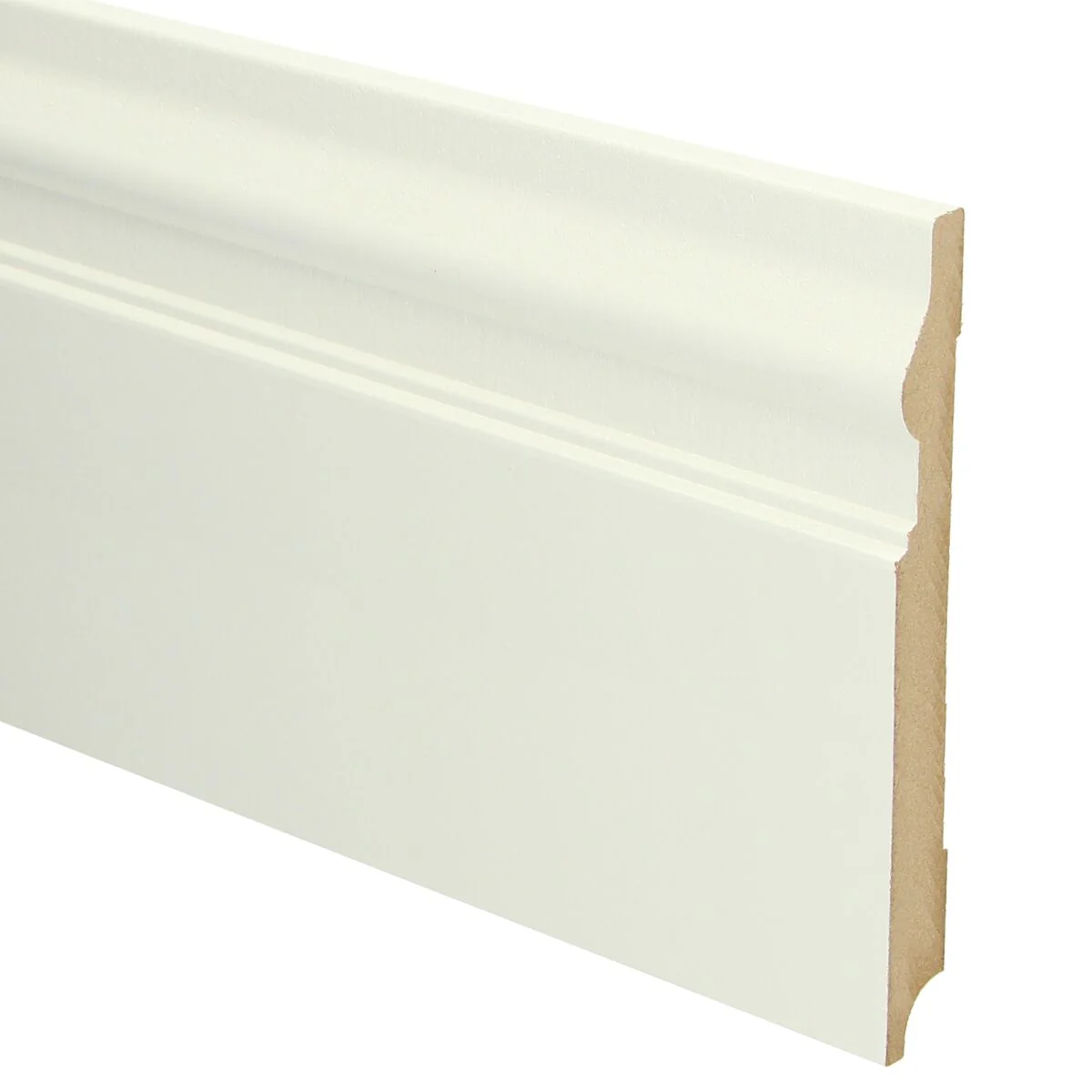 MDF Renaissance Plint 190×18 RAL 9010 Zuiver Wit 16069