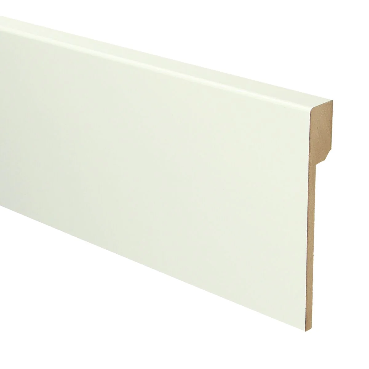 MDF Renovatieplint Modern 120×18 RAL 9010 Zuiver Wit 16021