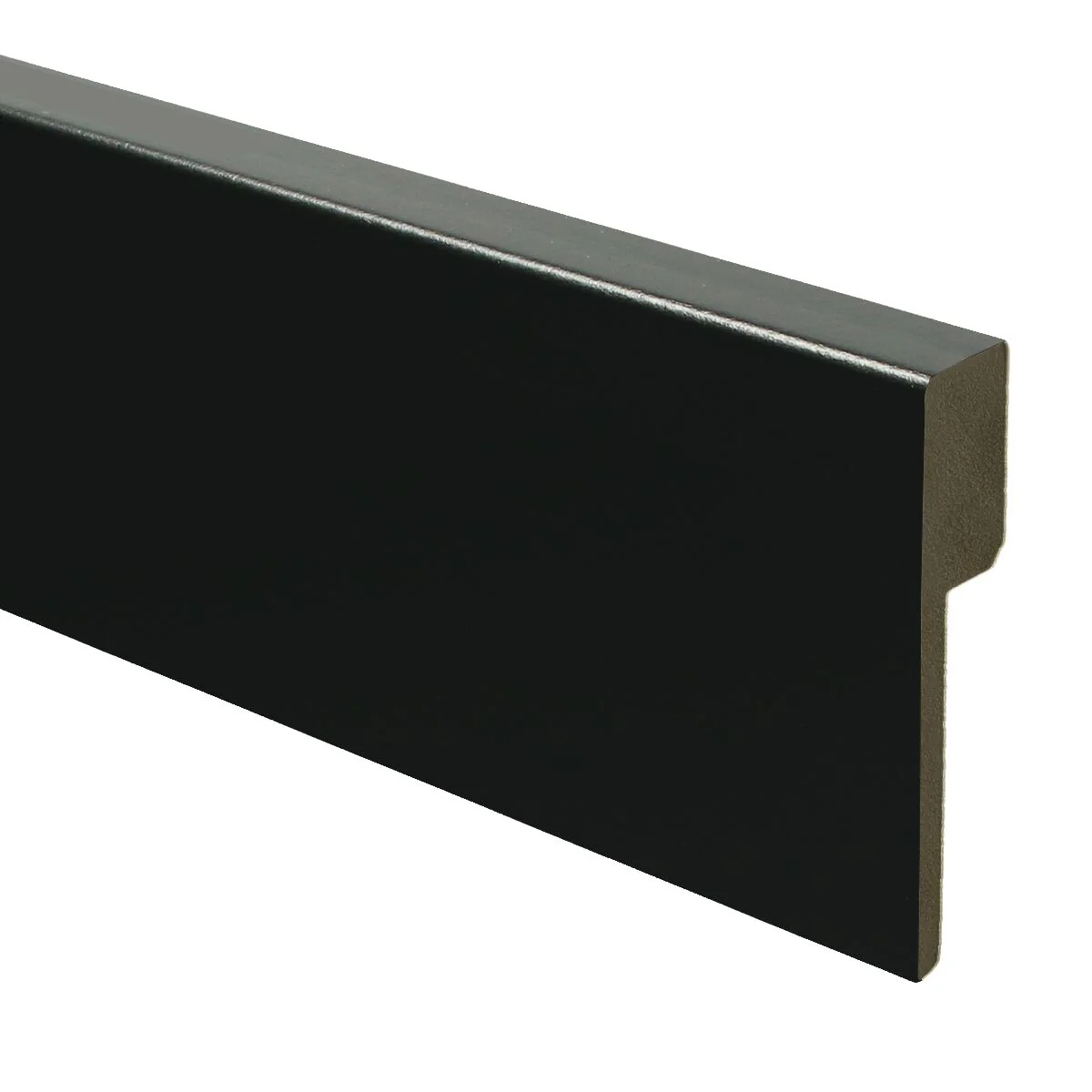 MDF Renovatieplint Modern 90×18 RAL 9005 Zwart 15974