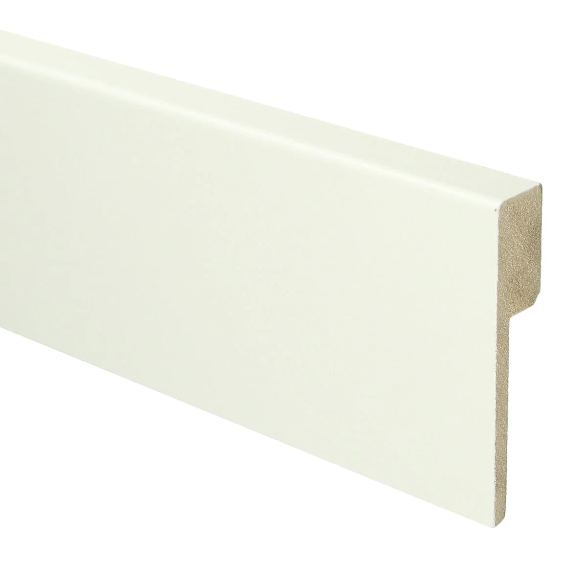 MDF Renovatieplint Modern 90×18 RAL 9010 Zuiver Wit 16022