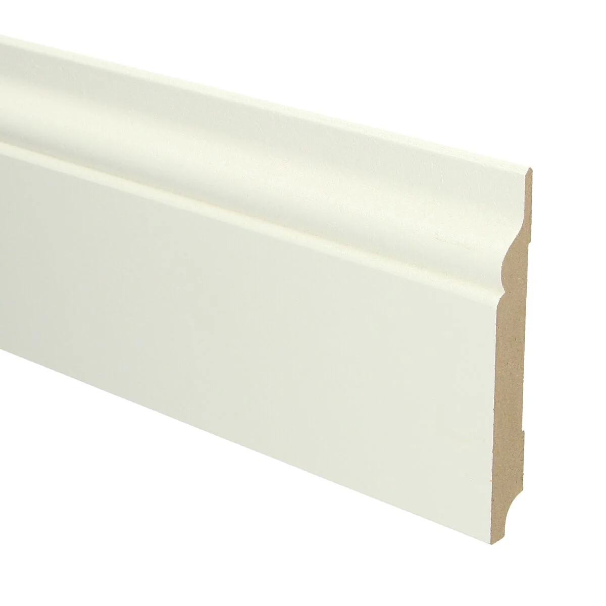 MDF Romantische Plint 120×15 RAL 9010 Zuiver Wit 16053