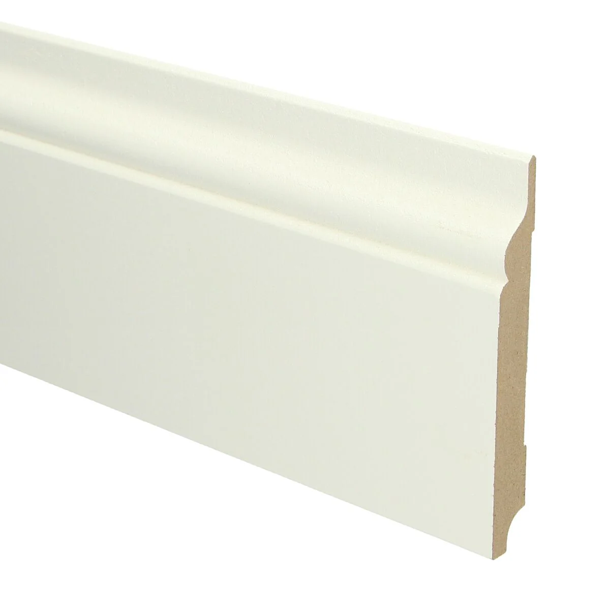 MDF Romantische Plint 150×18 RAL 9010 Zuiver Wit 16055