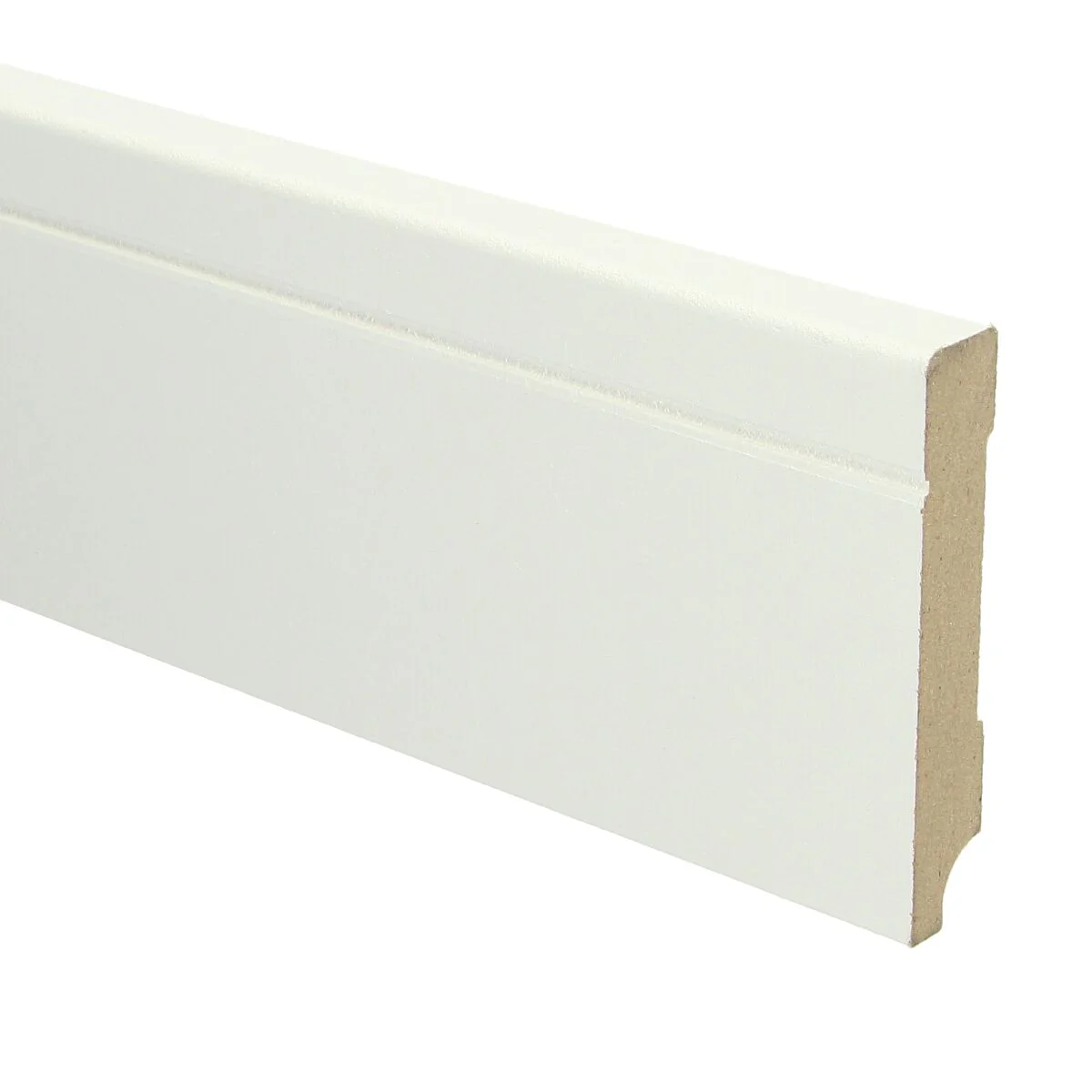 MDF Tijdloze Plint 90×15 RAL 9010 Zuiver Wit 16093